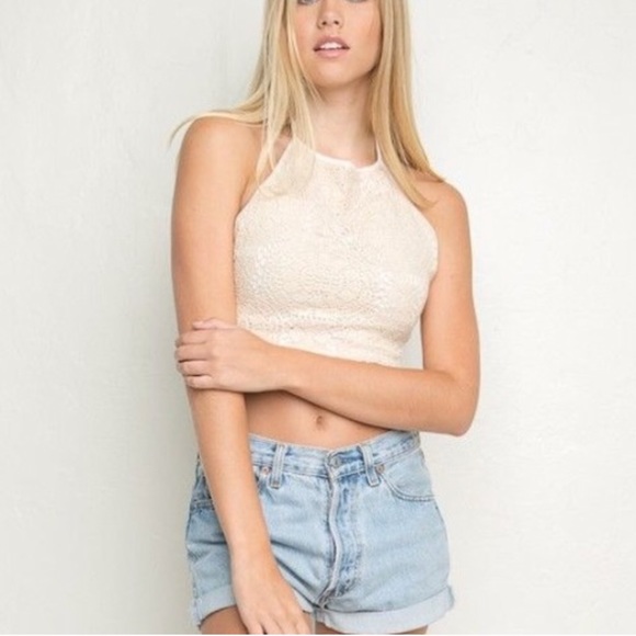brandy melville crochet top